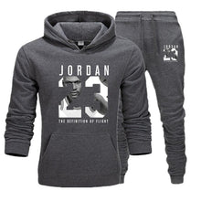 Load image into Gallery viewer, New 2019 Brand Tracksuit Fashion JORDAN 23 Men Sportswear Two Piece Sets Cotton Fleece Thick hoodie+Pants Sporting Suit Male 3XL