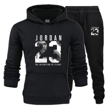 Load image into Gallery viewer, New 2019 Brand Tracksuit Fashion JORDAN 23 Men Sportswear Two Piece Sets Cotton Fleece Thick hoodie+Pants Sporting Suit Male 3XL