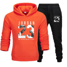 Load image into Gallery viewer, New 2019 Brand Tracksuit Fashion JORDAN 23 Men Sportswear Two Piece Sets Cotton Fleece Thick hoodie+Pants Sporting Suit Male 3XL