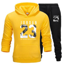 Load image into Gallery viewer, New 2019 Brand Tracksuit Fashion JORDAN 23 Men Sportswear Two Piece Sets Cotton Fleece Thick hoodie+Pants Sporting Suit Male 3XL