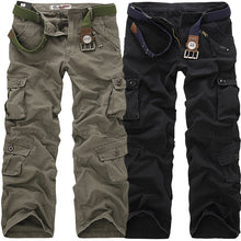 Load image into Gallery viewer, 2019 High Quality Men's Cargo Pants Casual Loose Multi Pocket Military Pants Long Trousers for Men Camo Joggers Plus Size 28-40