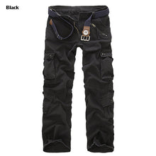 Load image into Gallery viewer, 2019 High Quality Men's Cargo Pants Casual Loose Multi Pocket Military Pants Long Trousers for Men Camo Joggers Plus Size 28-40
