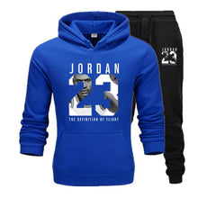 Load image into Gallery viewer, New 2019 Brand Tracksuit Fashion JORDAN 23 Men Sportswear Two Piece Sets Cotton Fleece Thick hoodie+Pants Sporting Suit Male 3XL
