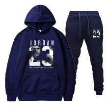 Load image into Gallery viewer, New 2019 Brand Tracksuit Fashion JORDAN 23 Men Sportswear Two Piece Sets Cotton Fleece Thick hoodie+Pants Sporting Suit Male 3XL
