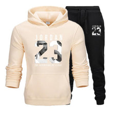 Load image into Gallery viewer, New 2019 Brand Tracksuit Fashion JORDAN 23 Men Sportswear Two Piece Sets Cotton Fleece Thick hoodie+Pants Sporting Suit Male 3XL
