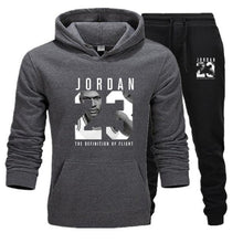 Load image into Gallery viewer, New 2019 Brand Tracksuit Fashion JORDAN 23 Men Sportswear Two Piece Sets Cotton Fleece Thick hoodie+Pants Sporting Suit Male 3XL
