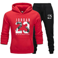 Load image into Gallery viewer, New 2019 Brand Tracksuit Fashion JORDAN 23 Men Sportswear Two Piece Sets Cotton Fleece Thick hoodie+Pants Sporting Suit Male 3XL
