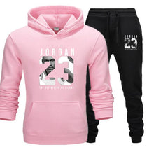 Load image into Gallery viewer, New 2019 Brand Tracksuit Fashion JORDAN 23 Men Sportswear Two Piece Sets Cotton Fleece Thick hoodie+Pants Sporting Suit Male 3XL
