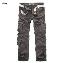 Load image into Gallery viewer, 2019 High Quality Men's Cargo Pants Casual Loose Multi Pocket Military Pants Long Trousers for Men Camo Joggers Plus Size 28-40
