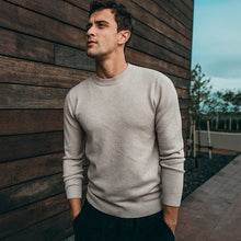 Load image into Gallery viewer, Autumn Men Sweater Solid Black Gray Green White Color Pullovers For Man Casual Slim Clothing New Male Wear Knitwear Tops 8921
