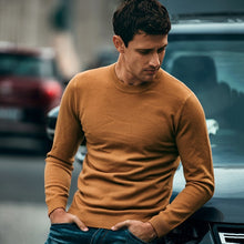 Load image into Gallery viewer, Autumn Men Sweater Solid Black Gray Green White Color Pullovers For Man Casual Slim Clothing New Male Wear Knitwear Tops 8921
