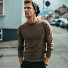 Load image into Gallery viewer, Autumn Men Sweater Solid Black Gray Green White Color Pullovers For Man Casual Slim Clothing New Male Wear Knitwear Tops 8921
